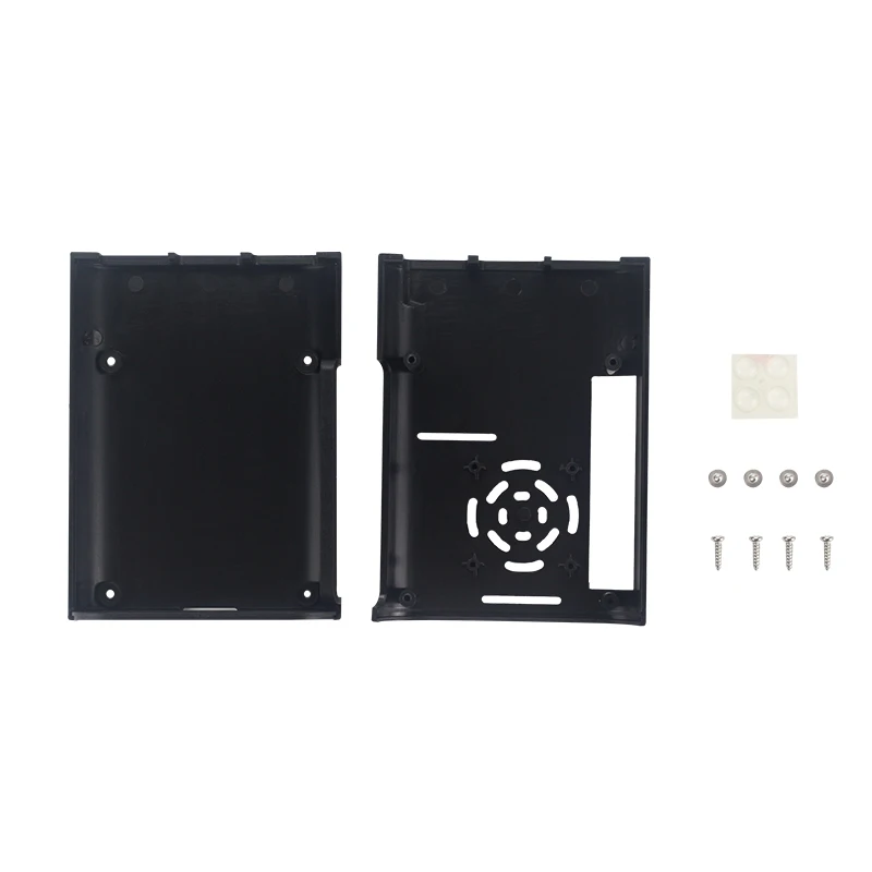 Чехол для Raspberry Pi 4 Model B из АБС пластика черный прозрачный корпус поддержка