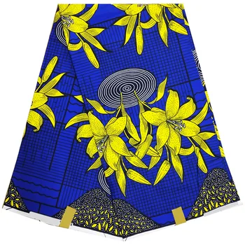 

high quality soft lady print african cotton real wax print fabric kenet nigerian wedding party material