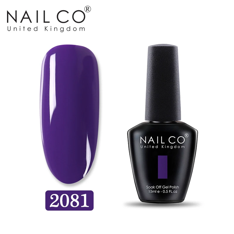 NAILCO 15 мл Гель-лак для ногтей маникюрный набор Гель-лак гели для нейл-арта бутылка из серии «сделай сам» Гель-лак УФ светодиодный Гель-лак для ногтей замочить - Цвет: 2081