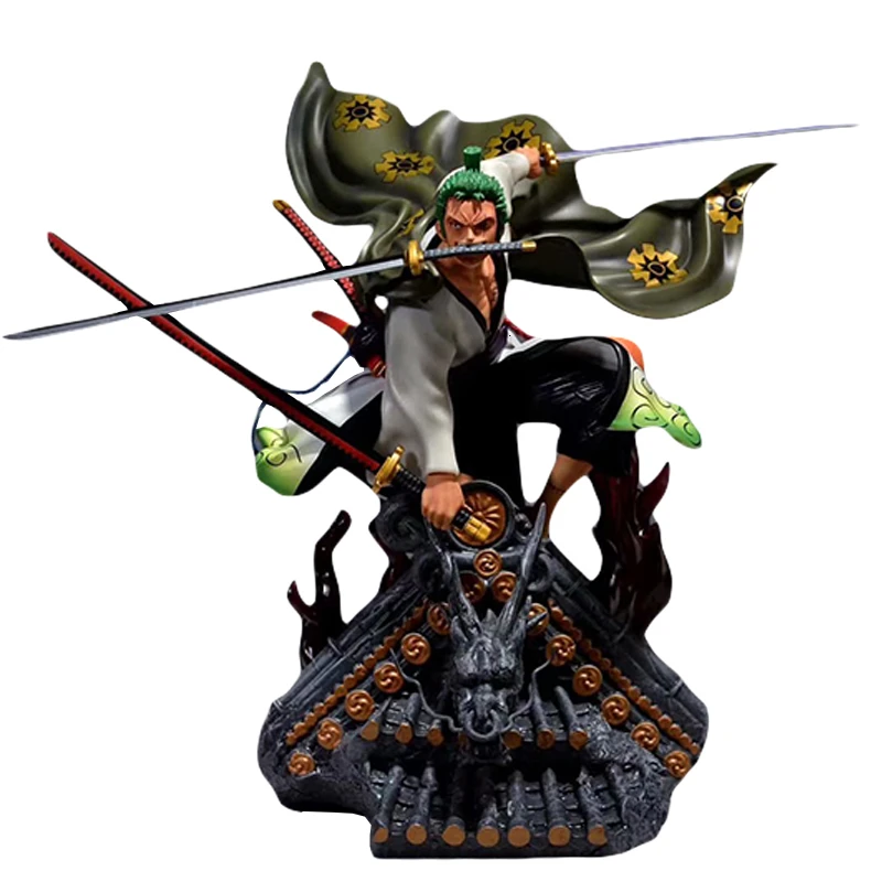 Beste Een Stuk Figuur GK Kimono Roronoa Zoro 50cm Pvc Model Anime Collection Toy Over Size KO Prachtige Kwaliteit Desktop decoratie