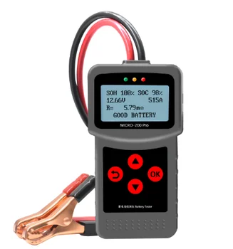 

MICRO-200 PRO Car Battery Tester 12V 24V AGM EFB Gel Battery System Analyzer Truck Motorcycle Automotive Car Diagnostic Tool