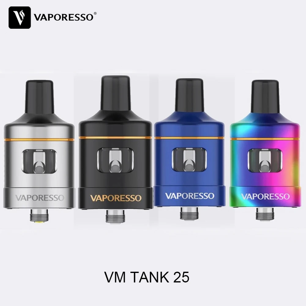 Vaporesso VM 18 22 25 танк распылитель 2 мл и 3 мл с революционным чайным волокном композитная сеточная катушка для 510 электронной сигареты Vape комплект