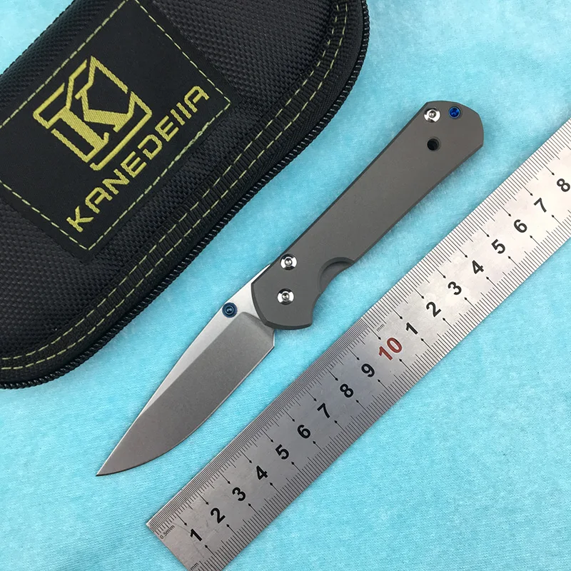 

LEMIFSHE 21 small sebenza folding knife D2 blade titanium handle practical camping hunting survival pocket knife EDC tool