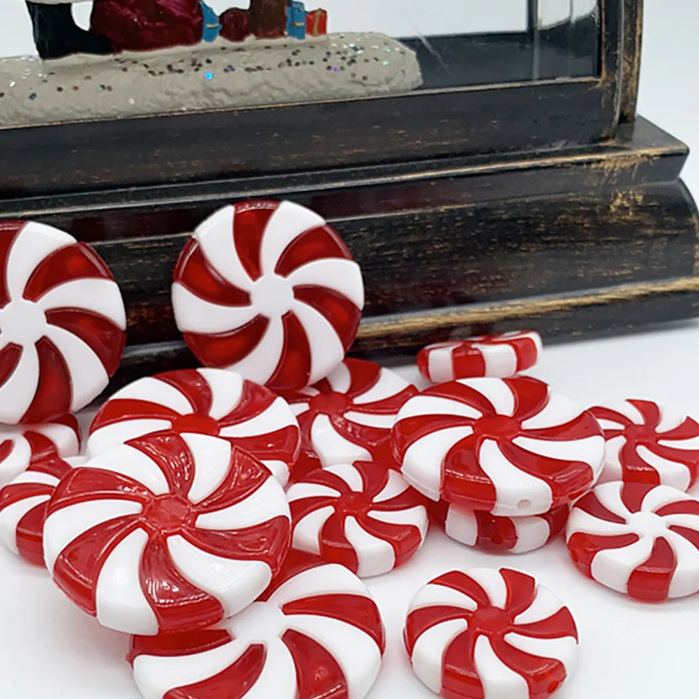 

50pcs Christmas Tree Pendant Fun Fake Candy Pendant Party Holiday DIY Children's Gift Home Christmas Tree Decoration Candy gifts