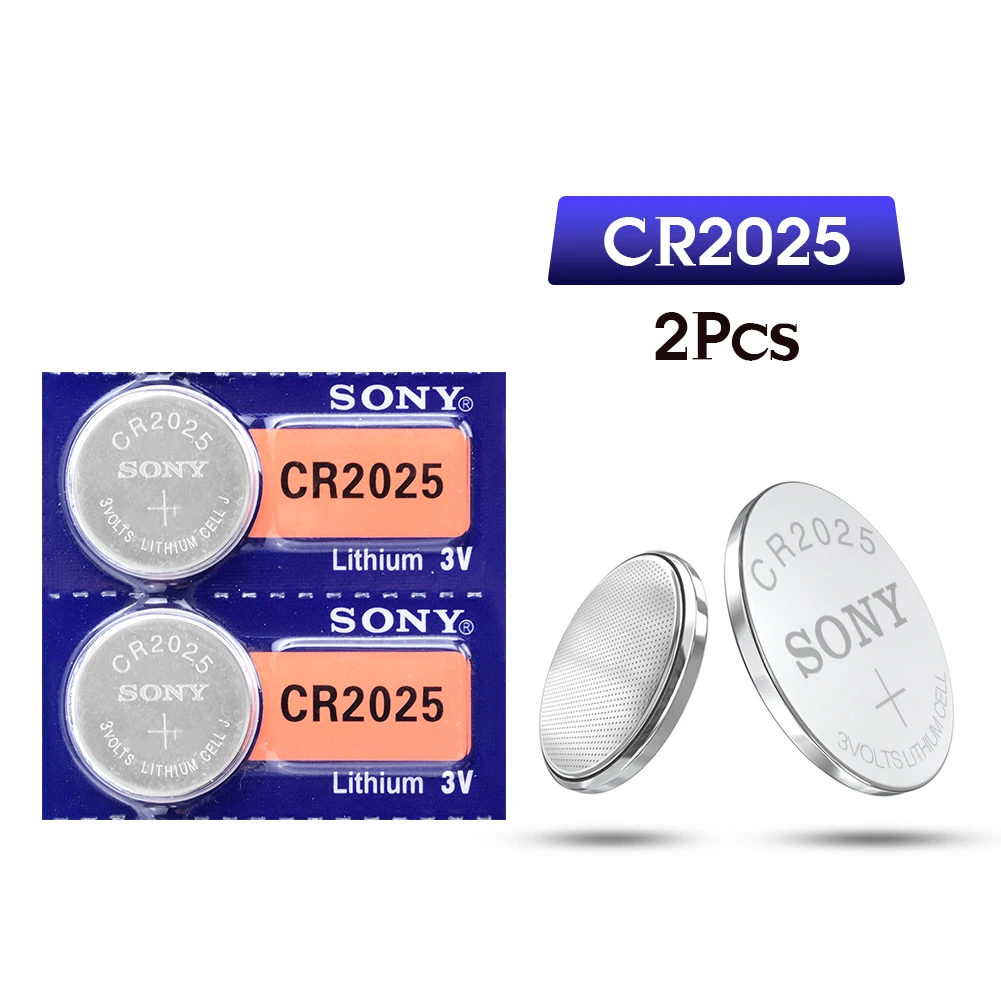 Комплект из 2 предметов для SONY CR2025 литий Батарея CR 2025 ECR2025 DL2025 BR2025 2025 KCR2025 L12 батарейка кнопочного типа 3 в ячейки Батарея музыкальная шкатулка для плюшевых игрушек Часы