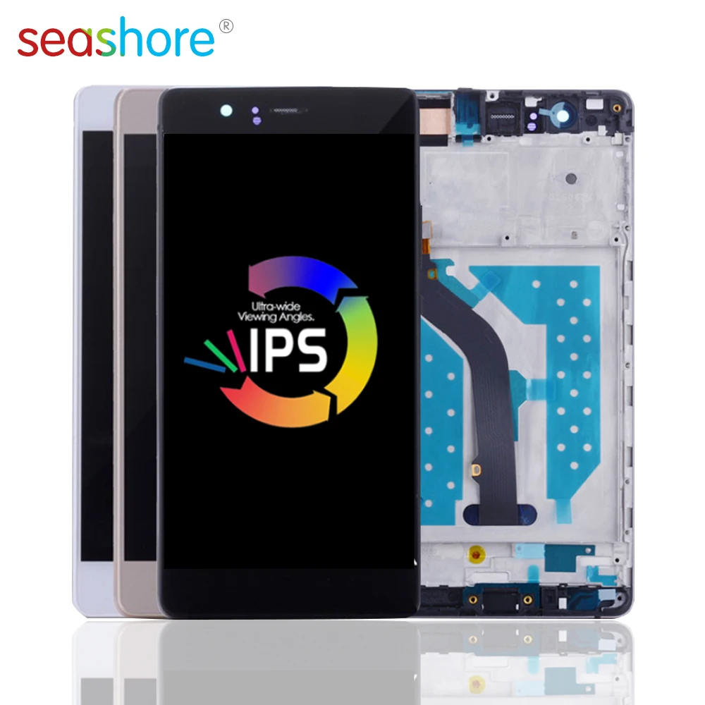 ORIGINAL For HUAWEI P9 Lite LCD Touch Screen Digitizer Assembly Huawei Display with Frame Replacement VNS-AL00 L23 | Мобильные