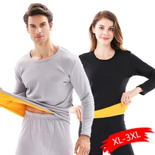 Зимняя пара предупреждающий комплект термобелья для мужчин многослойная одежда Кашемир бархат толстые утеплённые длинные кальсоны плюс размер XXXL