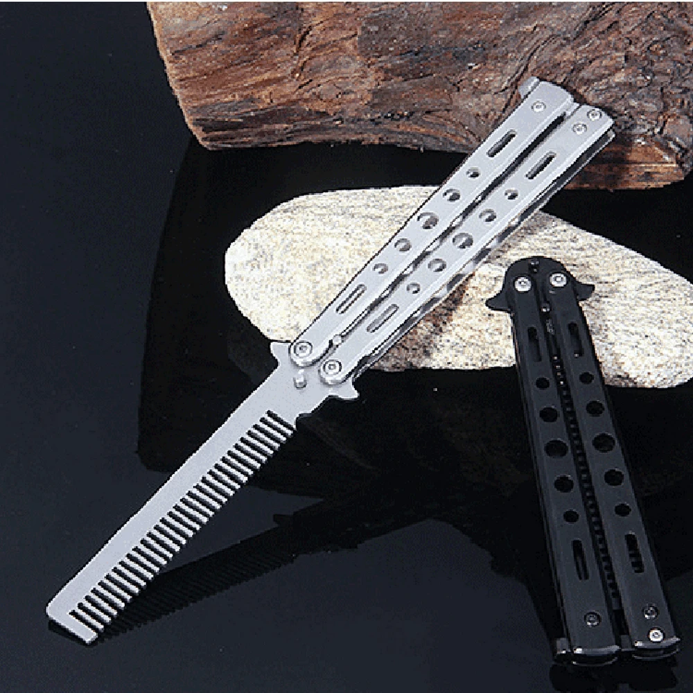 Beginner Butterfly Knife Sixhole Butterfly Practice Knife Butterfly Knife Combs Training Knife