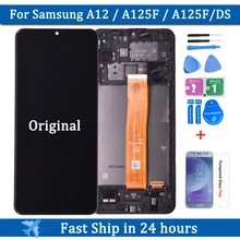 

ML1 6.5"Original For Samsung Galaxy A12 A125 LCD with frame Touch Screen Digitizer LCD For Samsung SM-A125F A125F/DS