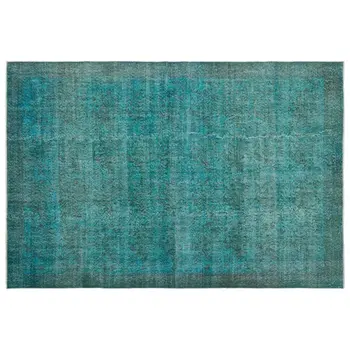 

Handmade Turquoise Vintage Overdyed Turkish Area Rug 210x307 Cm-6'11''X10'1''