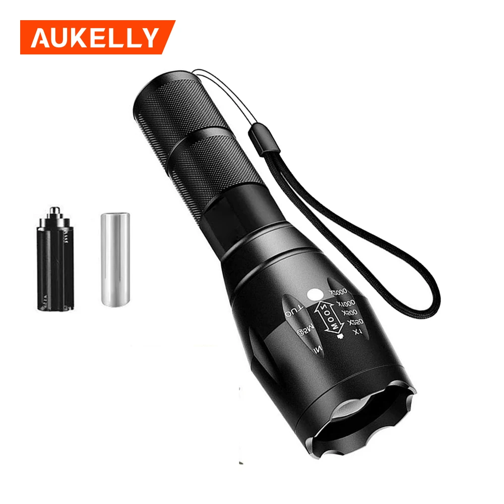 

High Power Military Tactical Led Flashlight Rechargeable Long Range Torch light Police Linternas Zoomable Lantern Defense Lamp