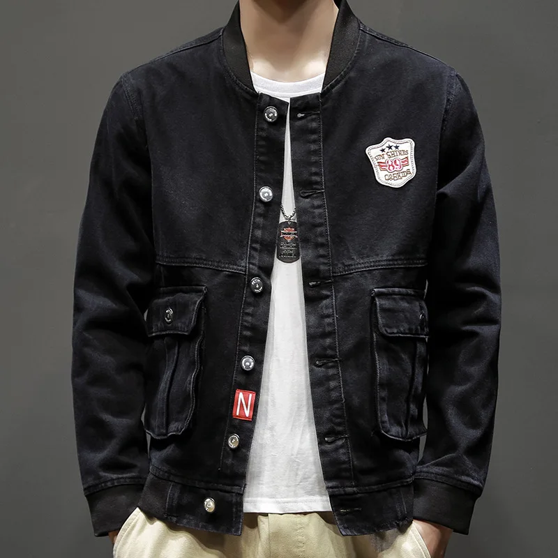 

Jeans Coat Men's Popular Brand Loose-Fit 2019 Online Celebrity Spring And Autumn Tops INS Tidal Harbor-Style BF Jacket Korean-st