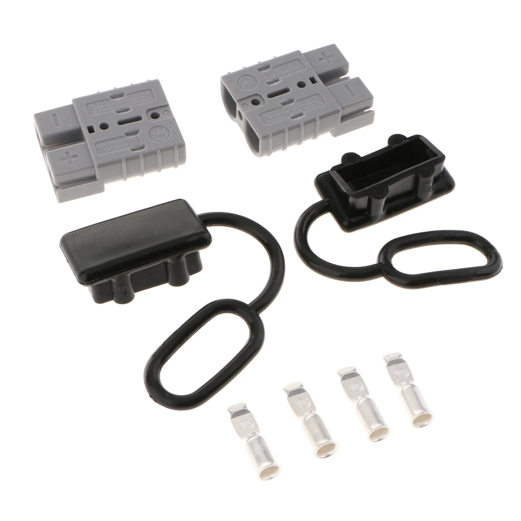 Grey 50A Battery Quick Connect Winch Connector Kit Forklift Trucks Winch