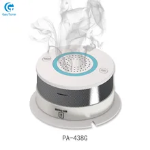 GSM/GPRS сетевая сигнализация беспроводной детектор дыма пожарный дым чувствительный детектор домашний датчик безопасности пожарное оборудование