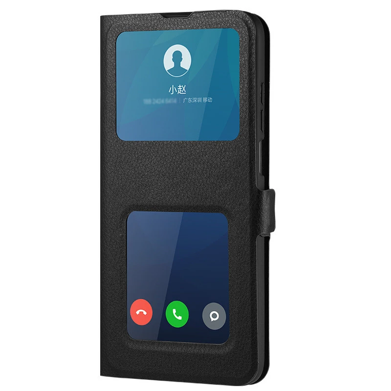 

For Vivo Y83 y85 y93 S1 V15 X23 x27 x30 pro x21 x70 pro plus S10E Leather Case View Window Book Stand Flip Case