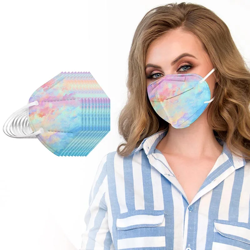 20/100PCS KN95 Mascarillas FFP2 Reutilizable 5 Layer Filter Starry Sky Respirator Protective Face Mask Breathable N95 Mouth | Красота и