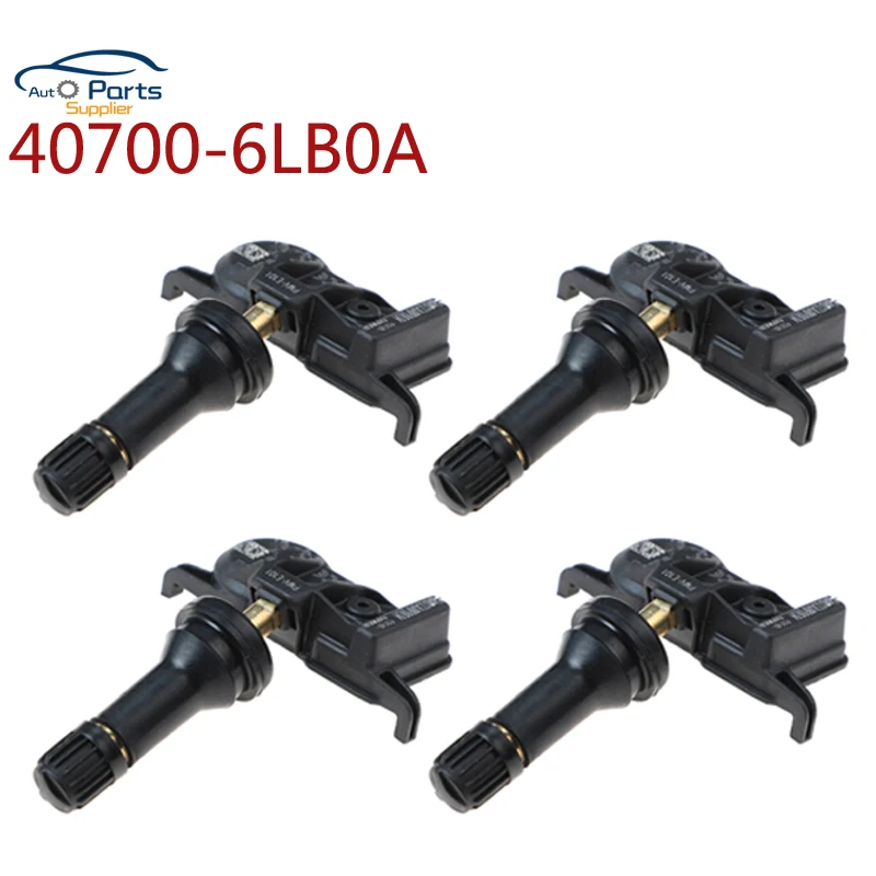 

4Pcs New 40700-6LB0A Tire Pressure Sensor TPMS For Nissan QX50 Titan 2016-2019 433MHZ 407006LB0A 40700-62B0A PMV-E101