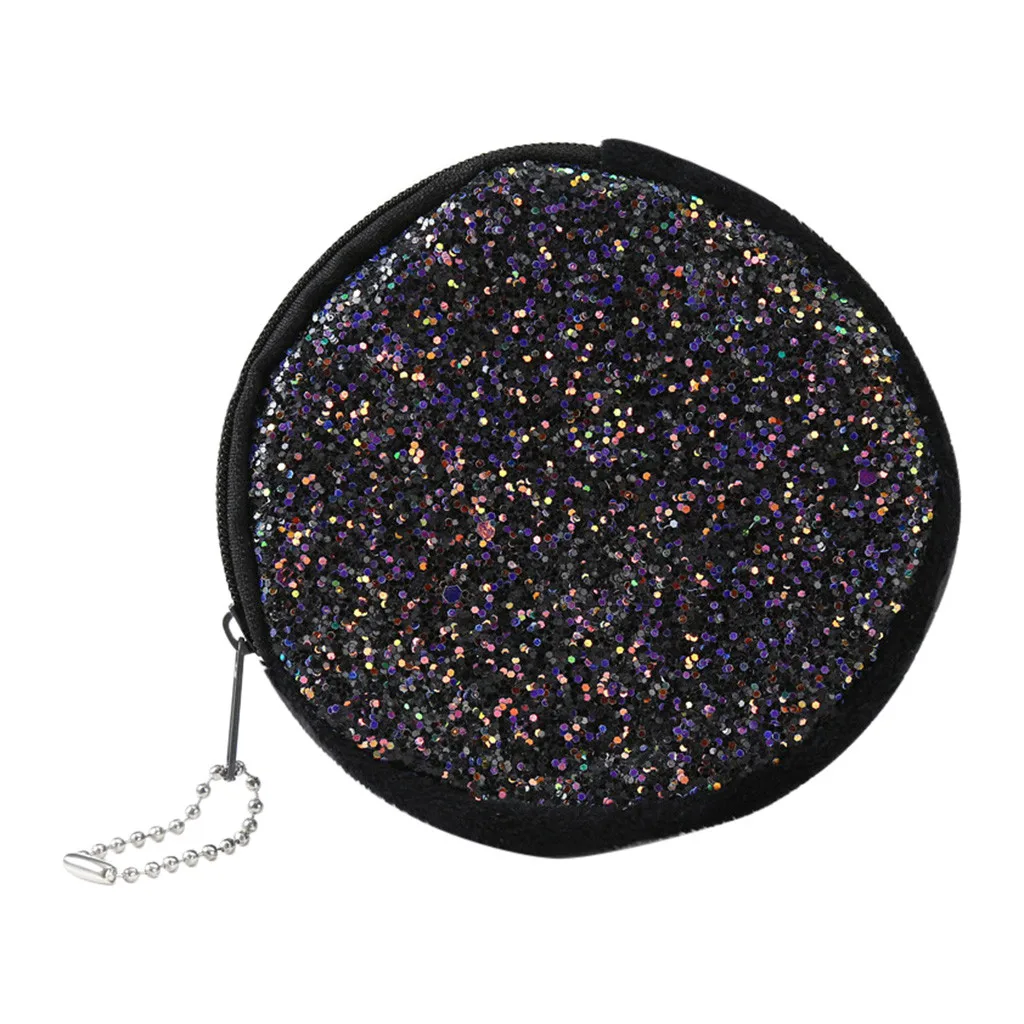 For Air-pods Earphones Mini Bling Zipper Earphone Headphone SD Card Storage Bag Box Carrying Pouch For Air-pods Earphones #A