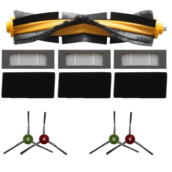 

Roller Side Brush Filter Kit For Ecovacs Deebot OZMO 902 Vacuum Cleaner Parts Brushes Sponges