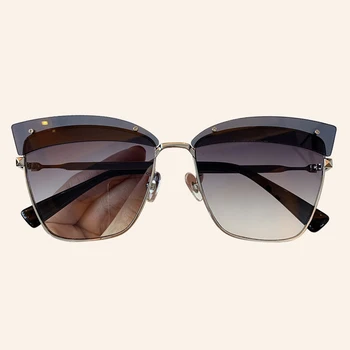 

2019 New Metal Frame Retro Sunglasses For Women Fashion Luxury Brand Classic Cat Eye Sun Glasses UV400
