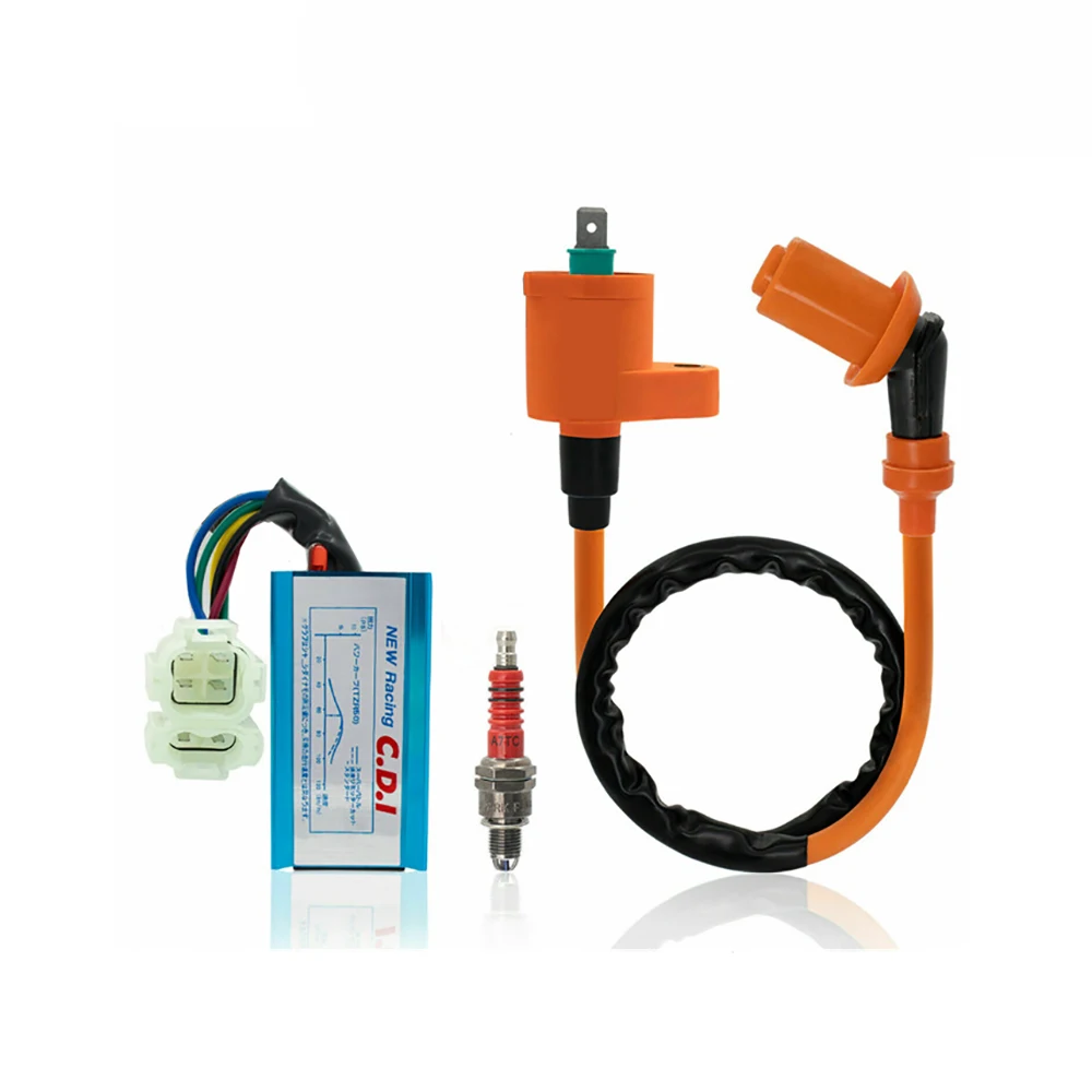 CNC катушка зажигания Свеча для Gy6 зажигание квадроцикла 6pin аксессуары с и CDI