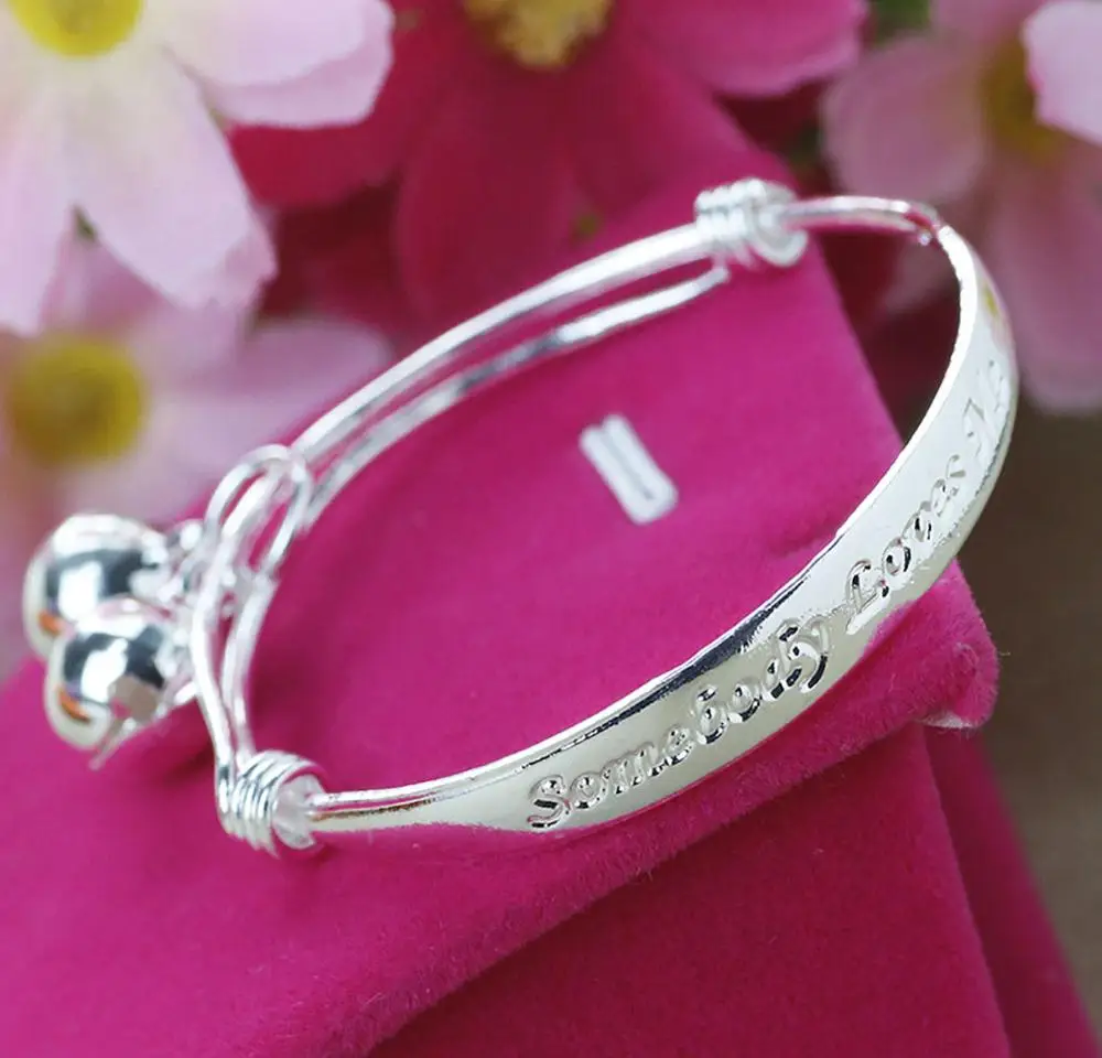 Baby Kid Bell Bangle Bracelet 2pcs For Kid