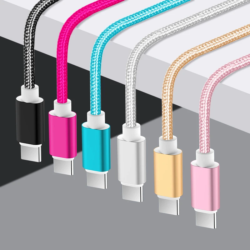 1M 2M 3M USB кабель Type C для быстрой зарядки V8 длинный провод шнур Samsung S9 S10 плюс huawei P30 P40