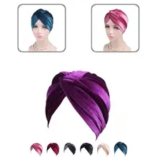 

Simple Women Hat All Match Female Stretchy Pure Color Beanie Headwrap Indian Turban Hat Beanie Headwrap