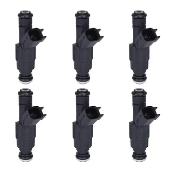 

6Pcs 4 Hole EV6 Upgrade Fuel Injectors for 1999-2004 Jeep Cherokee, Grand Cherokee And Wrangler With 4.0 L 0280155784 Car Parts