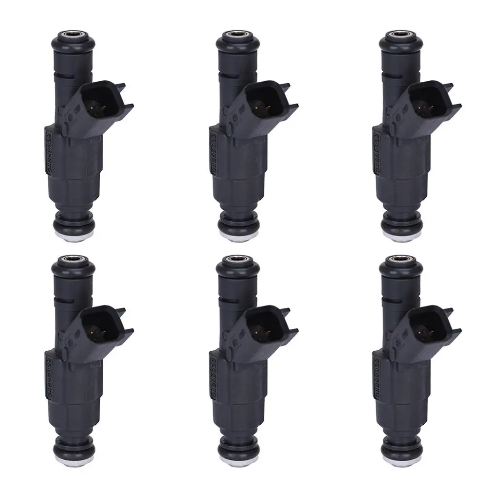 SET OF 6 BOSCH 4 HOLE EV6 FUEL INJECTOR UPGRADE 1999-2004 JEEP GRAND CHEROKEE V6