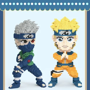 

Narut New Creative Building Blocks Children Manual Spelling Toys Creative Office Decorations Animated Characters Building Blocks