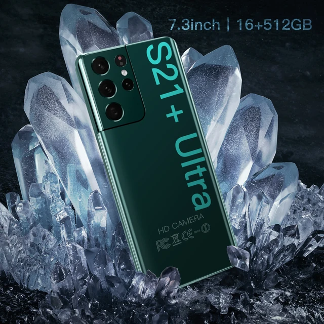 Smartphone S21+ Ultra 7.3 Inch 512GB 6800mAh 48MP 5G 6