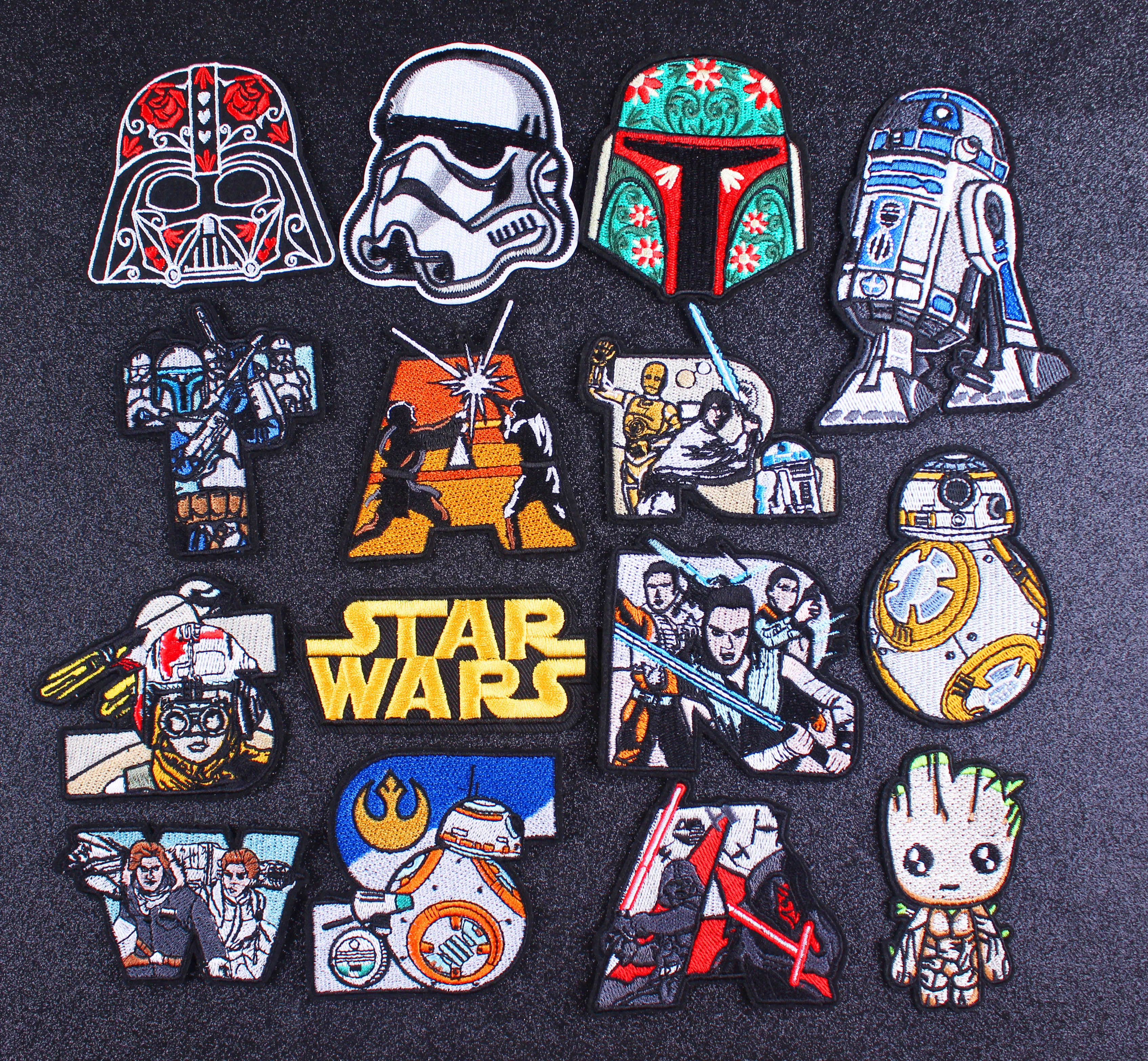 

Star Wars Patch Iron Sticker Fabric Parches Ropa Termoadhesivos Fashion Cool Sew On Application Hole Handmade Stripes On Jeans