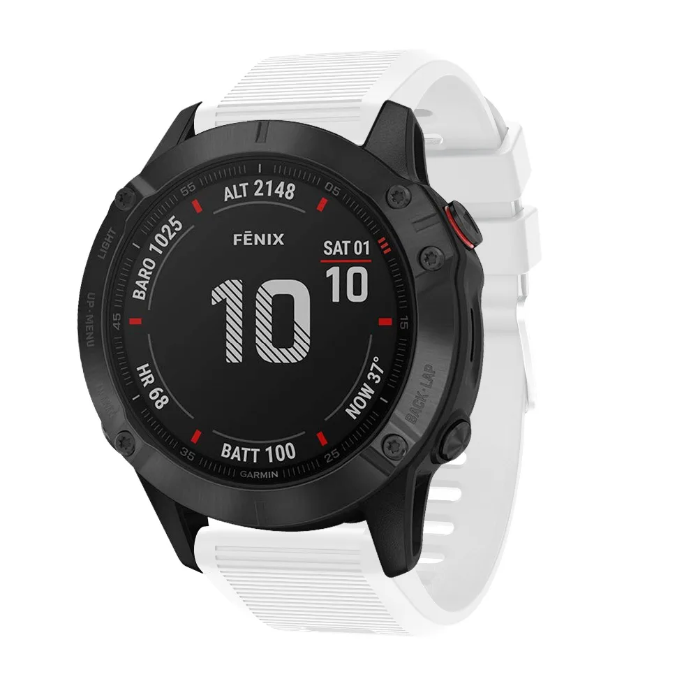 Браслет, ремешок для часов для Garmin Fenix 6X 6 6S 3 3HR 935 945 Quatix 5 Smart Quick Release силиконовый ремешок с регулировкой ремешка