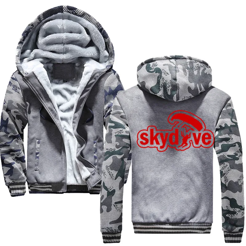 Мужские толстовки с капюшоном размера плюс, спортивный костюм, skydive, модная уличная толстовка с капюшоном на осень и зиму, мужская толстовка с капюшоном