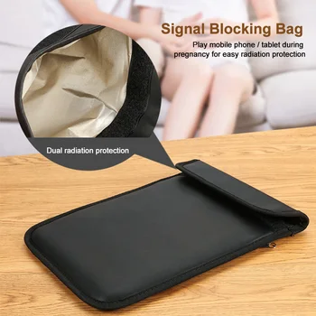 

Zipper Mobile Phone RFID Tablet Cover Shielding Pouch Wallet Electronic Devices Signal Blocking Bag Radiation Protective