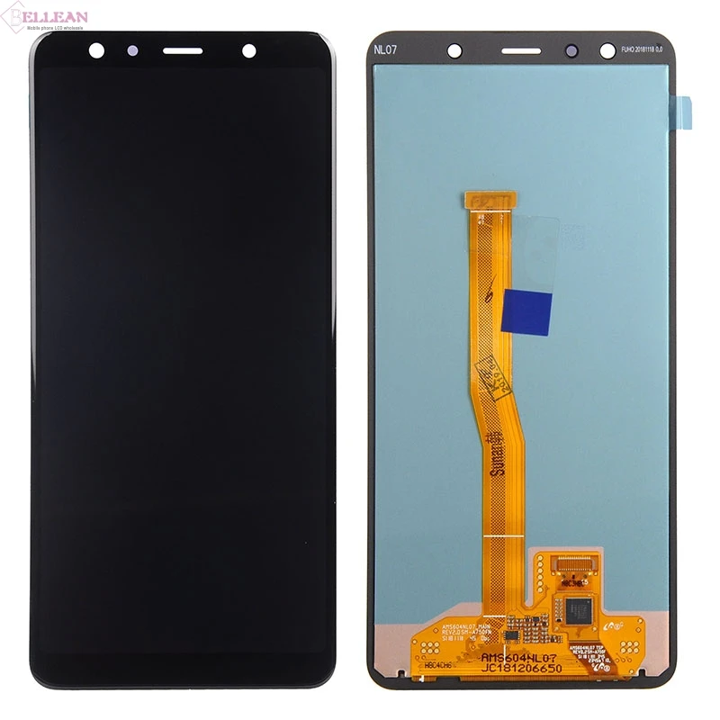 HH продвижение Amoled A7 lcd для samsung Galaxy A750 lcd SM-A750F/DS A750FN дисплей кодирующий преобразователь сенсорного экрана в сборе 1 шт