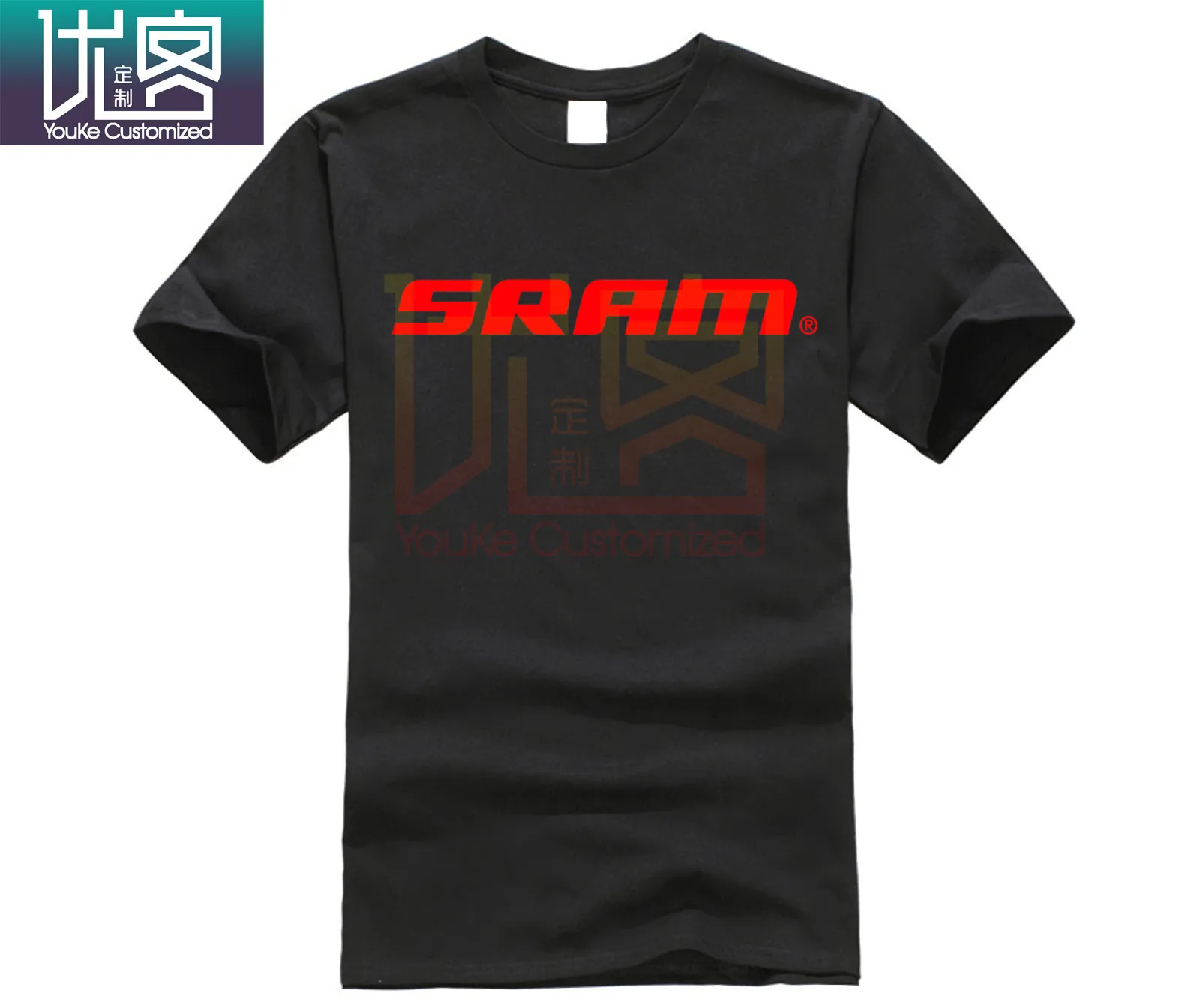 Новый Sram логотип для велосипеда высокое качество короткий рукав Черная | Отзывы и видеообзор