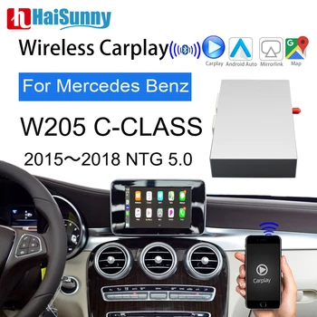 

Wireless Carplay For Mercedes W205 NTG 5 System C class Support Android Auto Mirror Navigation Upgrade Original Screen Display