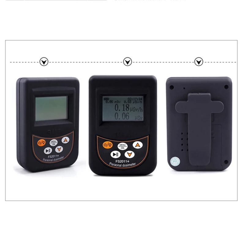 FS2011+ Radiation Dosimeter Geiger Counter Beta Gamma X Y β Ray Marble Tester Nuclear Radiation Detector