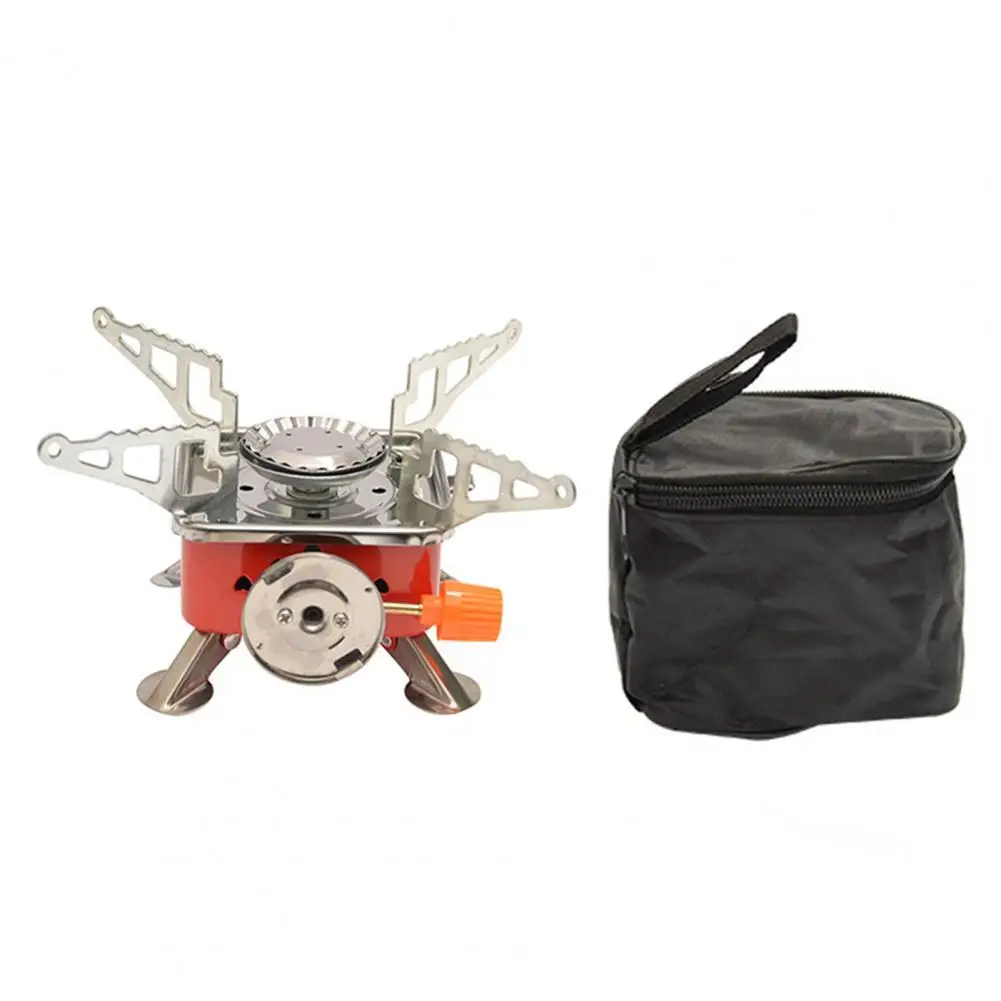 Electronic Ignition Camping Stove Card Type 2800W Aluminum Alloy Folding Outdoor Gas Furnace Outdoor Tools Camping Equipment camping stove