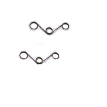 

5pcs wire diameter 0.7mm big OD 7mm small outer diameter 6mm three holes springs torsion spring black color