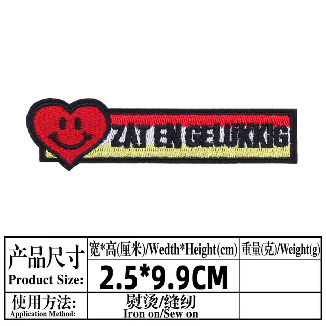 Oeteldonk Embroidered Patches for Clothing Emblem Embroidery Patch on Clothes Frog Carnival for Netherland  Ironing Badge G 3347