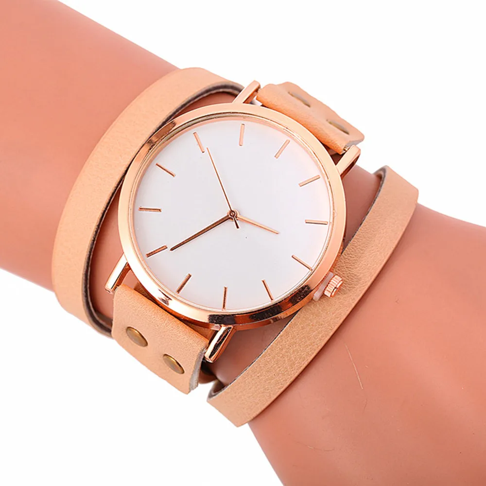 

Circle women's watch Europe and America selling high-end atmosphere women watch simple nail fashion table