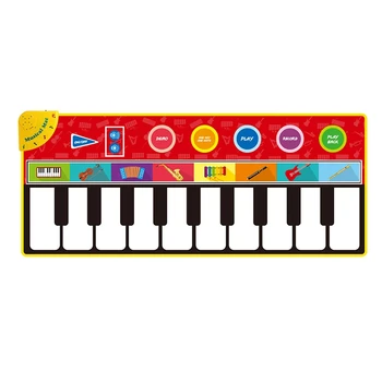

Music Piano Carpets Press Play Mat Instruments Violin Sounds Musical Piano Play Mat Educational Toys for Kids 148 x 60cm