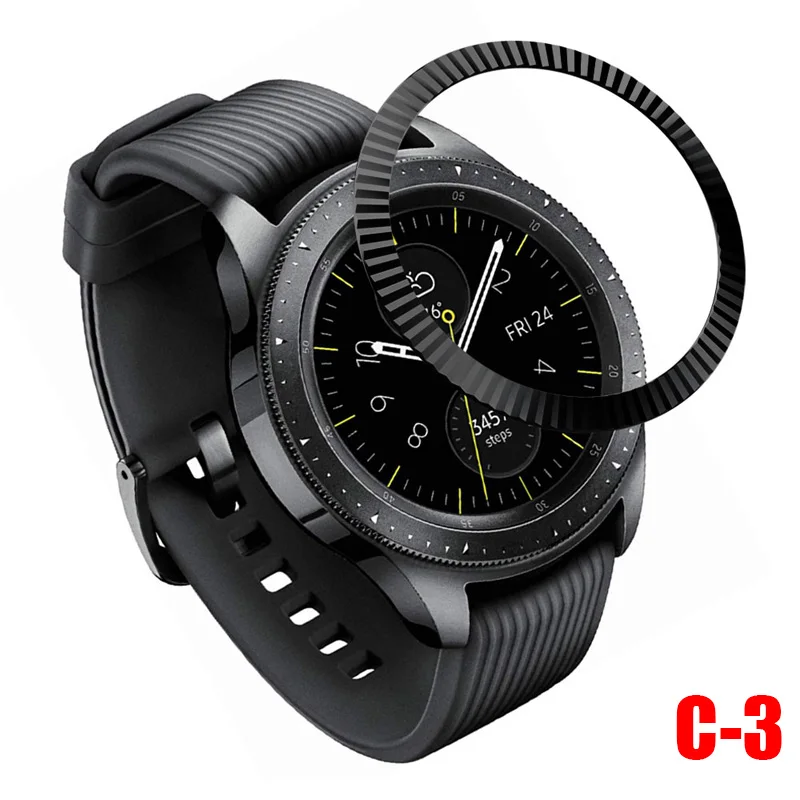Ободок кольцо клеющаяся крышка против царапин Металл для samsung Galaxy Watch 42 мм LHB99 - Цвет: c3