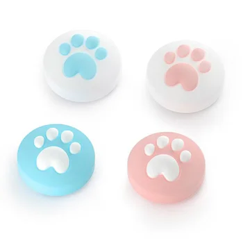 

Thumb Grips Caps for Nintend Switch NX NS Cute Cat Paw Soft Silicone Analog Stick Cover for Switch Lite Firmly Adhere Anti-fall