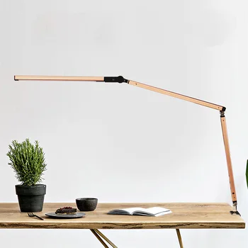 

Long Swing Arm LED Desk Lamps With Clamp Dimmable Table Lights For Study Reading Work Office Clip Lights Adjustable Lighting