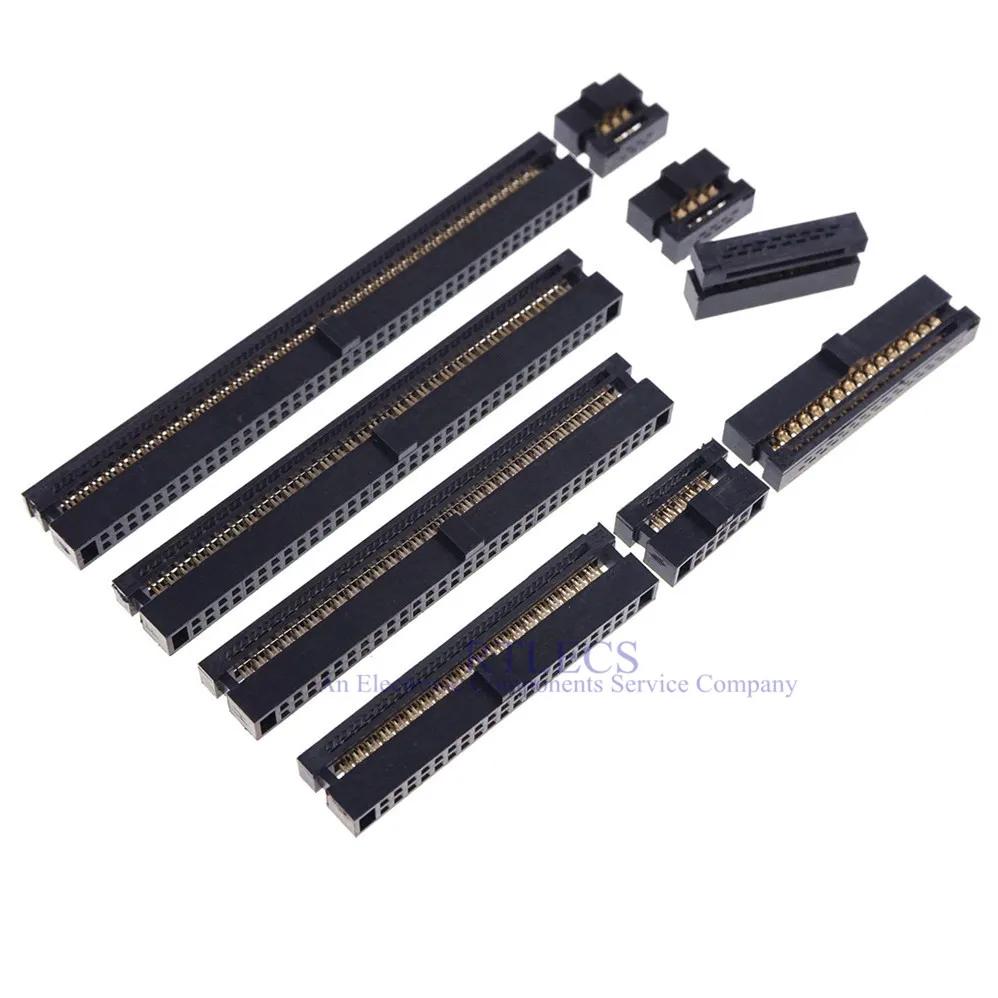 5 шт. разъем IDC с шагом 1 27 мм 6 8 10 12 14 16 20 24 26 30 34 40 44 50 60 68 80 Pin гнездовой Кабельный