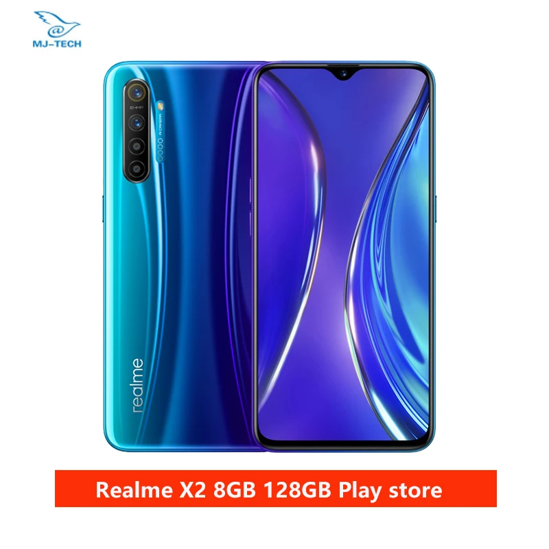 Realme X2 смартфон с 6 4 дюймовым дисплеем Snapdragon 730G ОЗУ 8 ГБ ПЗУ 128 64 мп|Смартфоны| |